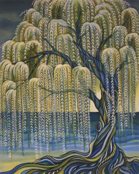 "Weeping Willow Tree" (Original art by Debra Bucci Fine Art)