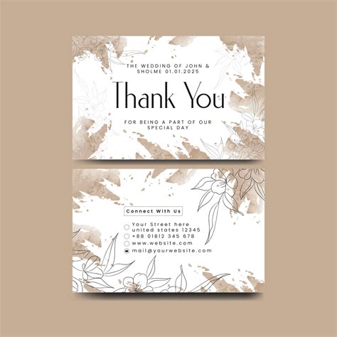 Thank you card design template. Luxury and elegant background. Vector ...