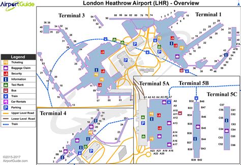 London - London Heathrow (LHR) Airport Terminal Maps - TravelWidget.com