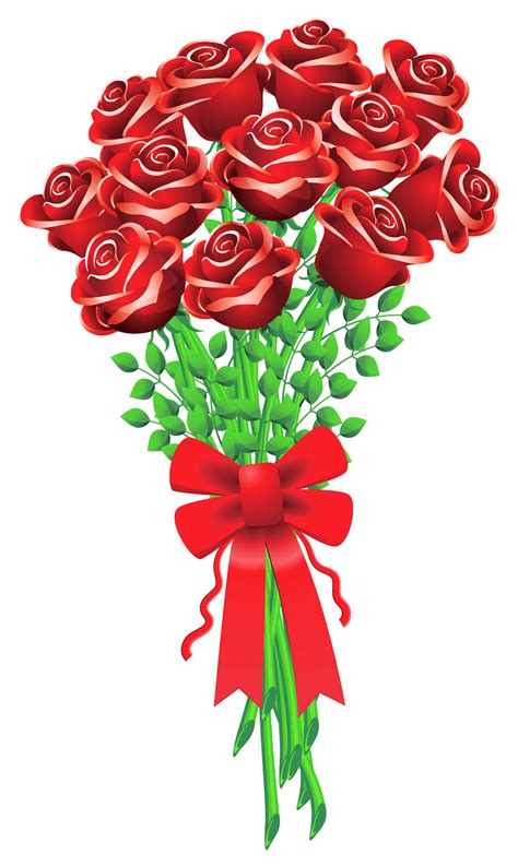 Roses rose bouquet cartoon clipart clipart kid | Cartoon flowers ...