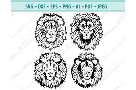 Drawing & Illustration Art & Collectibles Digital lion silhouette svg ...