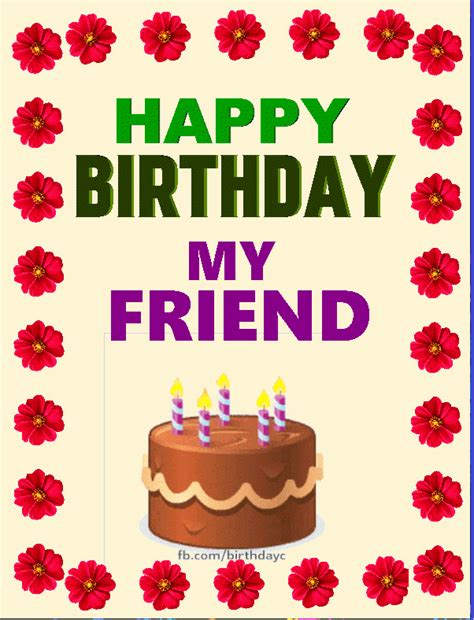 Happy Birthday Friend Gif