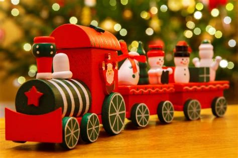 Wooden Christmas Train Free Stock Photo - Public Domain Pictures