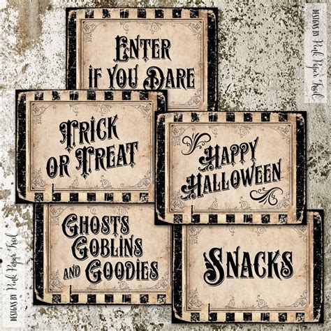 Halloween Party Signs Party Posters Party Decor 8x10 | Etsy