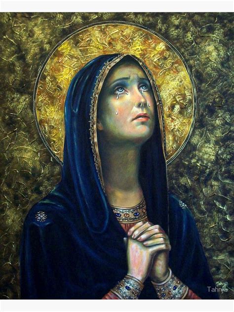 Our Lady of Sorrows Art Print by Tahnja Wolter | Our lady of sorrows ...