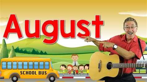 August | Back to School Song | Calendar Song for Kids | Jack Hartmann ...