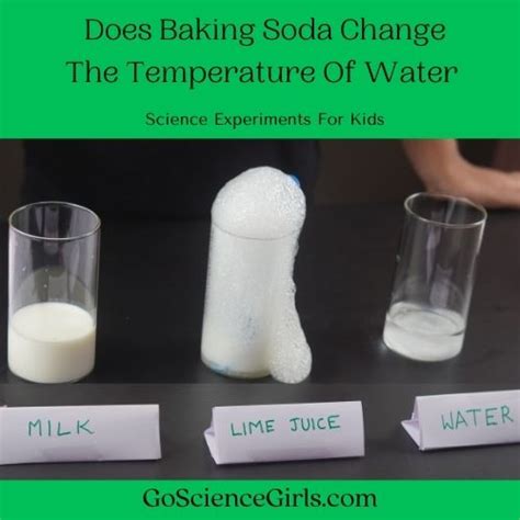 Does Baking Soda Change the Temperature of Water Science Project