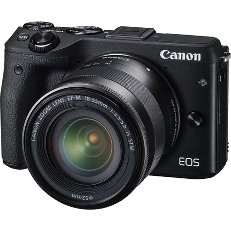 Canon EOS M3 Mirrorless Digital Camera with 18-55mm 9694B011 B&H