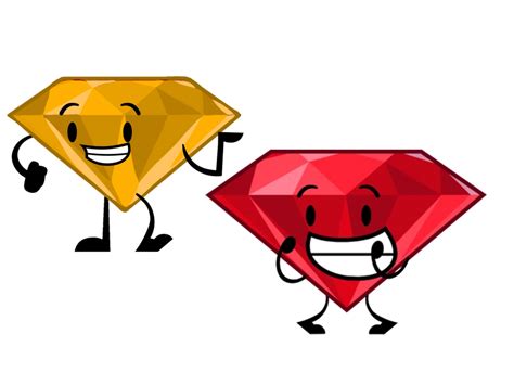 Amber and Ruby (BFDI) PNG by calistabfdisabrina on DeviantArt