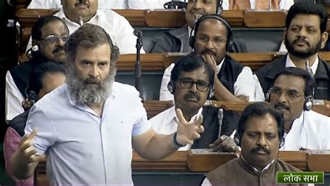 Rahul Gandhi speaks in Lok Sabha, questions Gautam Adani's meteoric rise