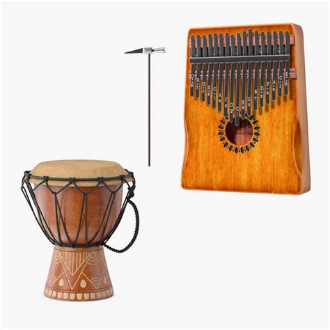 modelo 3d African Music Instruments Collection - TurboSquid 2054814