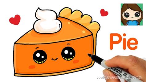 How to Draw a Slice of Pie Cute and Easy