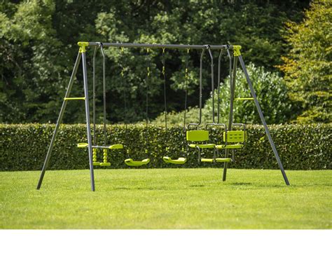 4 Unit Metal Swing Set