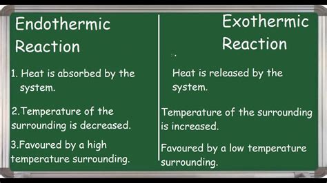 Explain Three Differences Between Exothermic and Endothermic Reactions ...