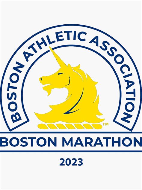 "Boston Marathon 2023" Sticker for Sale by ALBARRAKA | Redbubble