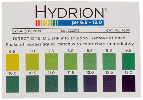 Hydrion Ph Paper Color Chart Huge Discount | www.oceanproperty.co.th