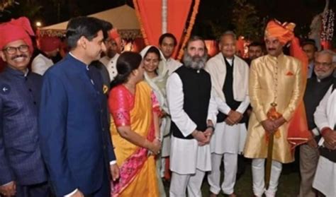 Rahul Gandhi, Priyanka attend wedding of Jitendra Singh’s daughter in ...