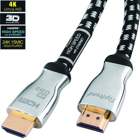 Amazon.com: 4K HDMI cable 12ft-HDMI 2.0 cord supports 1080p, 3D, 2160p ...