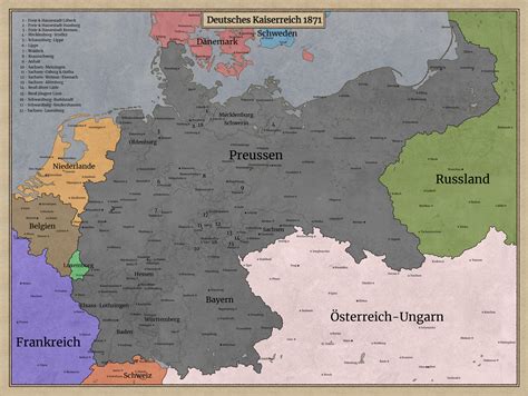 A Map of the German Empire in 1871 (WIP) : r/wonderdraft