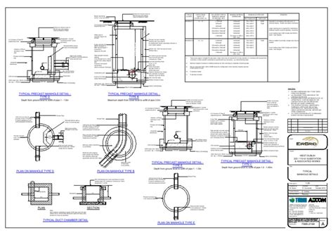 Precast Manhole Shop Drawing