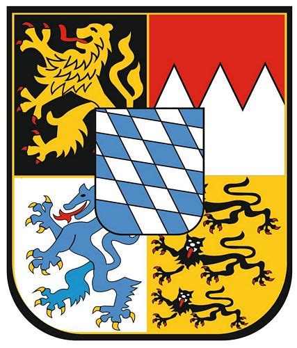 Aufkleber Sticker Freistaat Bayern Wappen | Aufkleber Wappen | Sticker ...