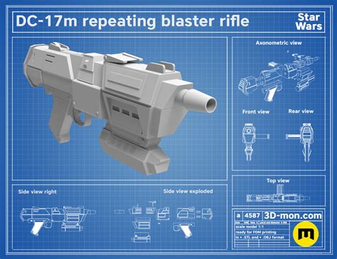 DC-17m Repeating Blaster Rifle – 3Demon - 3D print models download