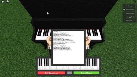 Minecraft Piano Sheet Roblox