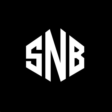 SNB letter logo design with polygon shape. SNB polygon and cube shape ...