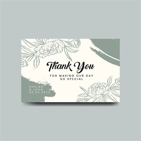 Thank you card design template. Luxury and elegant background. Vector ...