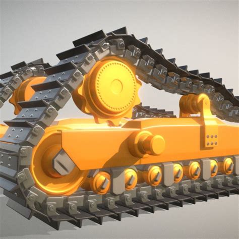 Bulldozer Undercarriage - High-Poly Version | CGTrader