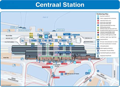 Amsterdam central station map - Amsterdam central train station map ...