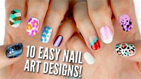 10 Easy Nail Art Designs For Beginners Tutorial Part 2 - Bank2home.com