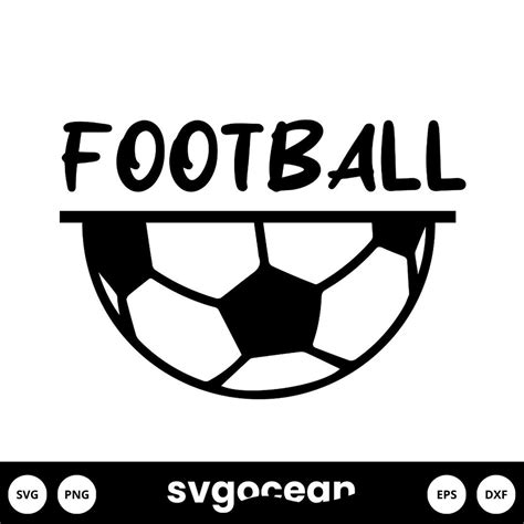 Half Soccer Ball SVG vector for instant download - Svg Ocean — svgocean