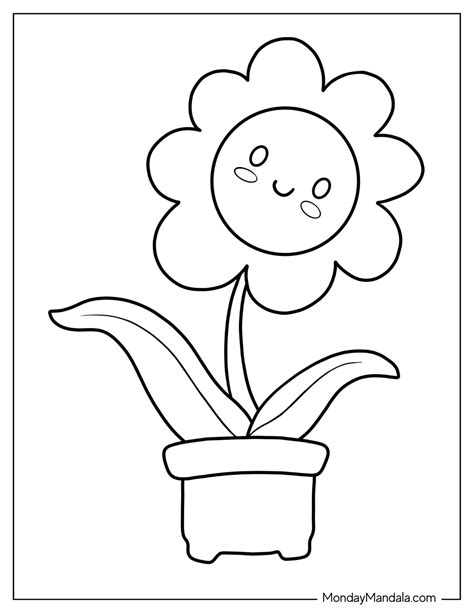 53 Flower Coloring Pages (Free PDF Printables)