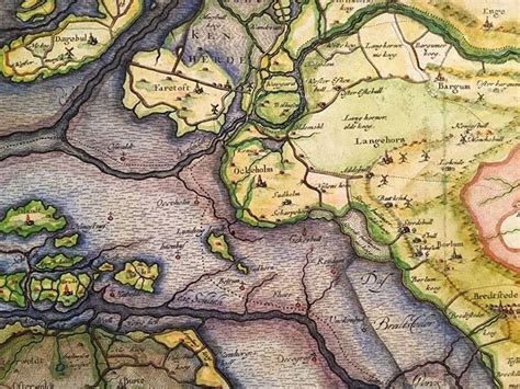 Nordfriesland Old Maps, North Sea, Trail, Vintage World Maps, Coast ...