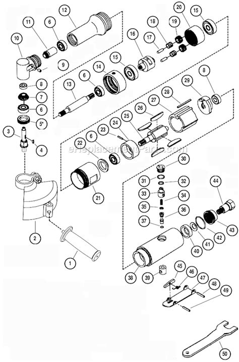 Dynabrade 18258 Parts List and Diagram : eReplacementParts.com