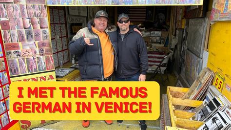 I met The German in Venice - Famous YouTuber GIV German in Venice ...