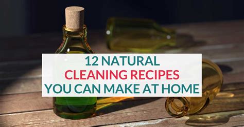 12 Green Cleaning Recipes You Can Easily Make At Home | Little House ...