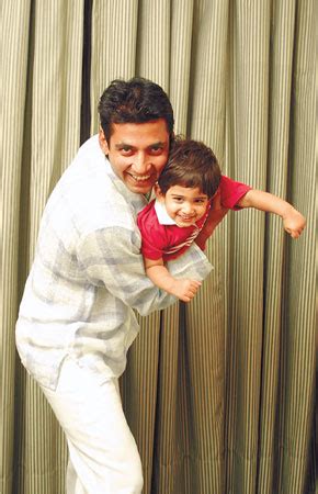 Ajay Jadeja with Son Aiman / Ajay Jadeja - Bollywood Photos