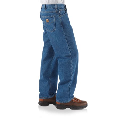 Carhartt B172 Relaxed Fit Flannel-Lined Jeans (For Big and Tall Men)