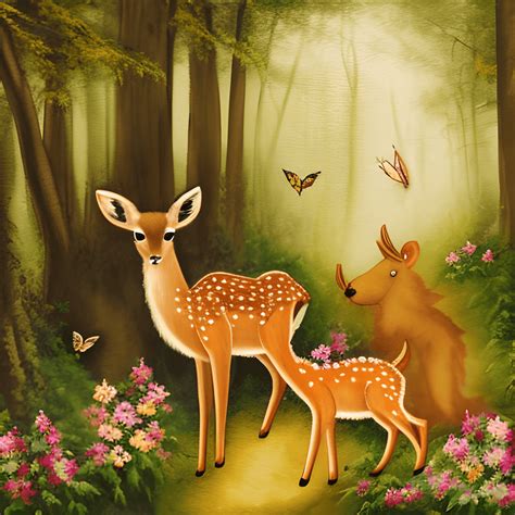 Nursery Wall Art with Woodland Animals · Creative Fabrica