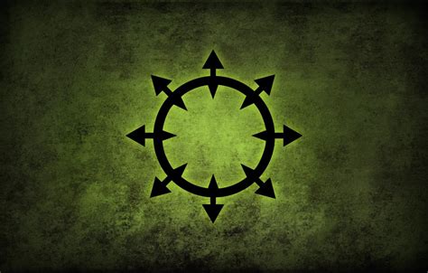 Wallpaper green, logo, Warhammer, chaos, fon images for desktop ...