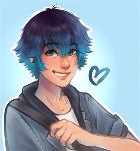 [OC] [Fanart] "You're a funny girl, Marinette" Luka by windlessleaf : r ...