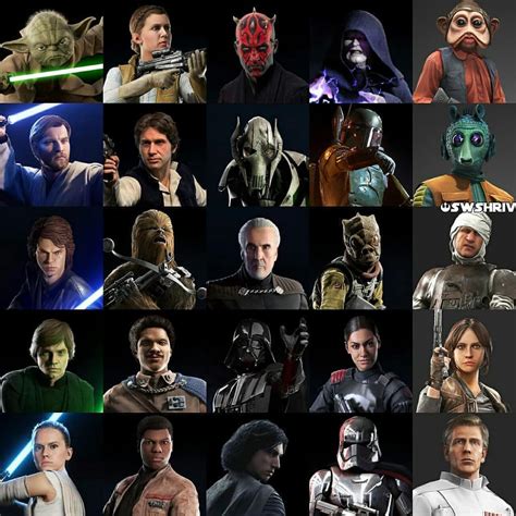 All EA Battlefront (I & II) Heroes and Villains : r/StarWarsBattlefront