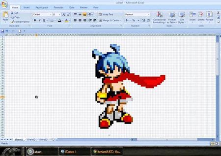 Top 10 Coolest Microsoft Excel Art Masterpieces - TechEBlog