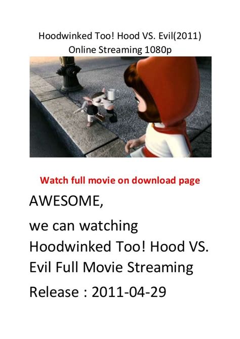 Hoodwinked too! hood vs. evil(2011) online streaming 1080p comdey act…