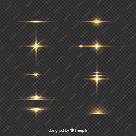 Premium Vector | Set of realistic bursts of light effect