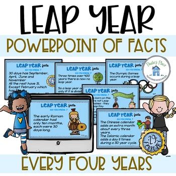 Leap Year PowerPoint of Facts by Paula's Place Teaching Resources