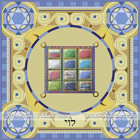 Levi - Tribe of Israel - High Priest Breastplate Symbol - Judaica ...