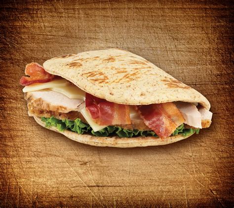 Turkey, Swiss and Bacon Foldit® Flatbread Sandwich - Flatoutbread